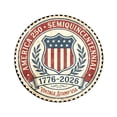 thumbnail image 2 of Circle Brooches and Pins for Women 4th of July 250th Anniversary Independence Day, Designer Brooch for Patriotic Decorations, USA Flag of Brooch Pins, 2 of 6