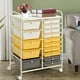 thumbnail image 2 of Carro de Baño Costway Con Ruedas 15 Cajas Apilables Amarillo 62,5 x 37 x 87 cm, 2 of 10