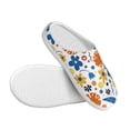 thumbnail image 3 of Fotbe Flower Pattern Women's Fuzzy Curly Fur Memory Foam Loafer Slippers Indoor Outdoor Slippers Winter Home Shoes-37/38, 3 of 7
