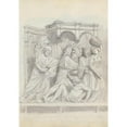 thumbnail image 2 of John Flaxman 18x24 Black Ornate Framed Double Matted Museum Art Print Titled: The Expulsion of the Money Changers, from Lorenzo Ghiberti's Baptistery Doors, Florence (1787), 2 of 5