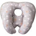 thumbnail image 1 of Banana Neck Pillow for Kids - Neck Support - Stroller Travel Pillow (Orange Star), 1 of 5