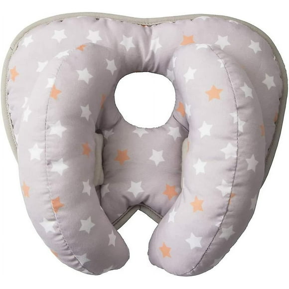 Banana Neck Pillow for Kids - Neck Support - Stroller Travel Pillow (Orange Star)