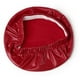 thumbnail image 5 of Funda de cuero sintético elástico para taburete de bar, redonda, para silla de comedor, color rojo vino, 5 of 5