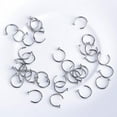thumbnail image 4 of jiaroswwei 10/6/2Pcs Stainless Steel Nose Open Hoop Ring Body Piercing Stud Unisex Jewelry, 4 of 8