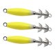 thumbnail image 1 of Anzuelos luminosos de calamar shamjiam 3x cebo de pesca Artificial de agua salada, 1 of 8