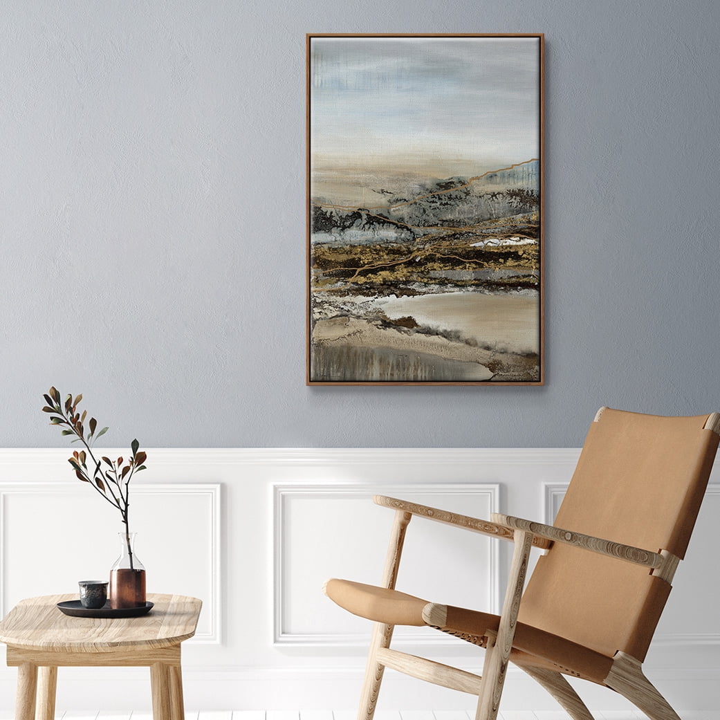 Annual Journey Framed Premium Gallery Wrapped Canvas - Ready to Hang - 25 x 37 - Walnut Floating Frame