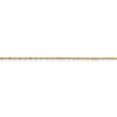 thumbnail image 2 of Primal Gold 10 Karat Yellow Gold 1.10mm Singapore Chain Anklet, 2 of 6