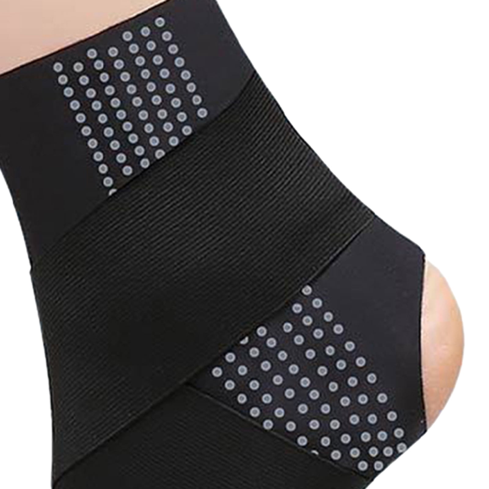 Opolski Ankle Brace Open Heel Ankle Support Ankle Support Stabilizer Elastic Breathable Compression Strap for Arthritis Tendonitis Plantar for Football Skin