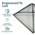 thumbnail image 3 of Sunnydaze 31" Square Steel Mesh Fire Pit Spark Screen, 3 of 10