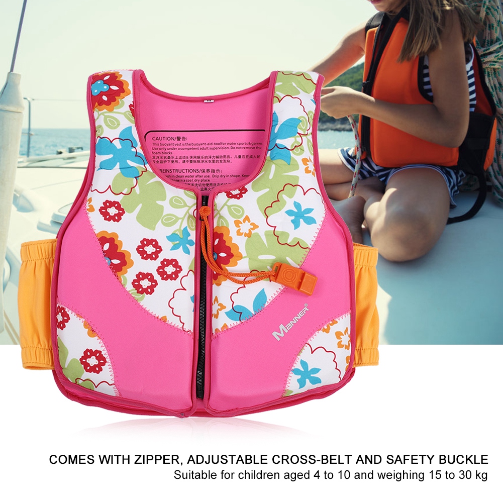 Peahefy Durable Children Life Jacket Kids Lifesaving Vest Kayak Pool