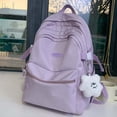 thumbnail image 3 of Gyujnb School Backpack, Student Backpack Adult Camping Travel Backpack Large Capacity Solid Color Casual Double Shoulder Bag, Backpack for School, 3 of 5