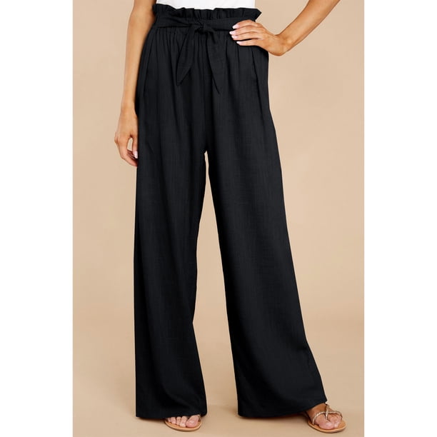 Pantalones sueltos pantalones fluidos cintura elástica ligeros versátiles para citas para niñas ANGGREK Otros
