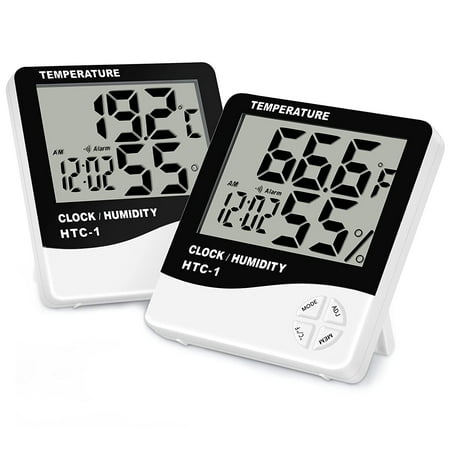 Hongchun 2 sets digital thermometer hygrometers, tuecota temperature ...