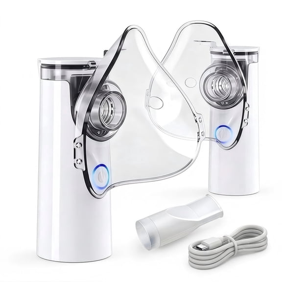 AJZIOJIRO Handheld Mesh Humidifier Portable Inhaler USB 2AA Battery Powered Cool Mist Device for Adults Kids