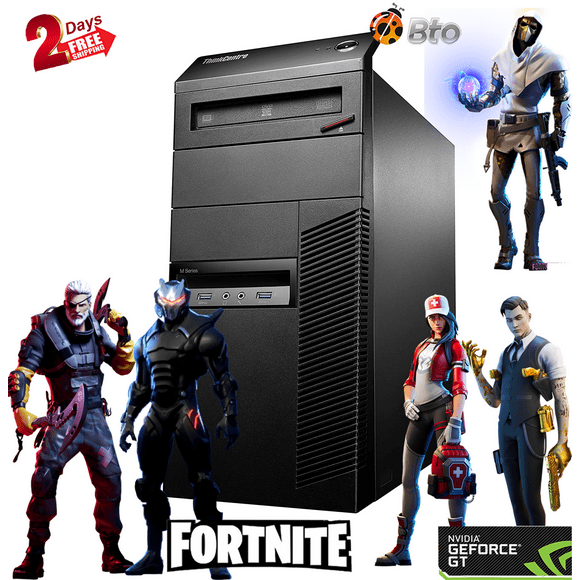 Gaming Computer Lenovo M93p Desktop Tower PC Intel Core i5 Processor 8GB Ram 120GB SSD 500GB HDD Nvidia GT 730 4GB KB & Mouse Bto Wifi Adapter Bluetooth Windows 10 Renewed