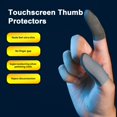 thumbnail image 2 of Visland 10 Pairs Finger Cots Gaming Finger Sleeves Wear Resistant Reusable Mobile Screen Game Controller Sweat-proof Gloves, 2 of 8