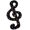 Black, variant on Elegant Starry Stripes Music Note Hair Clip Resin Barrettes Fashion Accessories For Long Wear