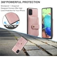 thumbnail image 7 of Phone Case for Samsung Galaxy A51 5G/A 51 5G UW Verizon Wallet Cover with Tempered Glass Screen Protector and RFID Credit Card Holder Leather Cell Accessories 51A G5 S51 Women Girls Men Pink, 7 of 7