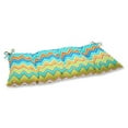 thumbnail image 2 of Pillow Perfect Outdoor/ Indoor Zig Zag Raspberry Wrought Iron Loveseat Cushion, 2 of 2