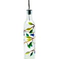thumbnail image 1 of Containly Glass Aceitera de rama de olivo/vinagre de vidrio para cocina Dispensador de aceite de oliva de 8 oz con boquilla de acero inoxidable para verter fácilmente, 1 of 1