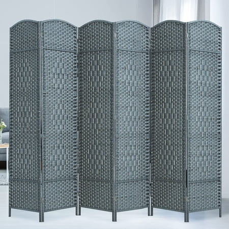 Corelax 6ft Tall Room Divider – Extra Wide Privacy Screen, Foldable Panel For Bedroom, Office, Living Room (Brown, 4 Panels)
