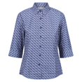 thumbnail image 1 of Regatta - Blusa Nimis V Flores Manga 3/4 para Mujer (Vaquero Dusty), 1 of 6