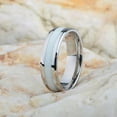 thumbnail image 4 of EOEMY Black/White Party Band Men Women 316L Titanium Steel Couple Rings Sz 6-12, 4 of 9