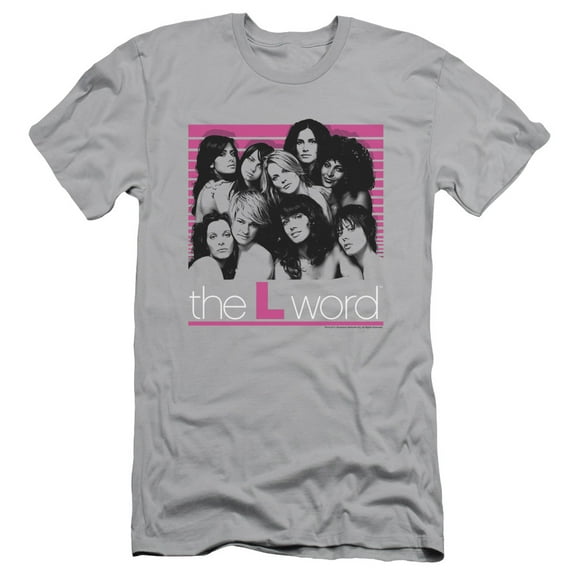 The L Word Cast Adult 30/1 T-Shirt Silver