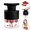 Black, variant on 7-Hole Cherry Pitter Tool, Multi Cherry Pit Remover, Mess-Free Detachable Cherry Corer with Splash Guard and Pit Container for Jam, Baking and Kitchen Prep