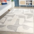 thumbnail image 2 of SAFAVIEH Casablanca Oraline Geometric Cotton Area Rug, Gray/Ivory, 6' x 9', 2 of 8
