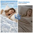 thumbnail image 2 of Blue Flower Cooling Blanket,Lightweight Breathable Summer Throw Blanket with Double Sided Cold Effect,Botanical Floral Vintage Wildflower Leaf Picnic Blankets Bed Sheet for Hot Sleepers 40"x60", 2 of 8