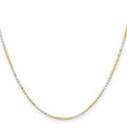thumbnail image 2 of Brass Ball Beaded Chain Styles Necklace Chisel Two-tone 1.5 mm 18 inch, 2 of 4