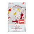 thumbnail image 2 of Disposable Crawfish Plastic Tablecloth Set, 54" x 108", 3 Count, 2 of 4