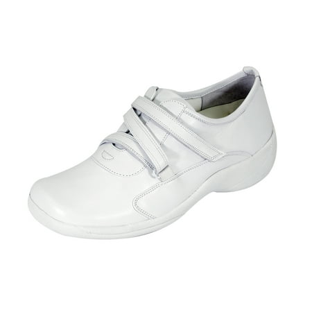 24 HOUR COMFORT Jordan Wide Width Comfort Shoe For Work and Casual Attire WHITE