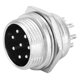 thumbnail image 2 of 100 Uds BERM enchufe de aviación Universal 8 núcleos conector macho de carcasa de acero inoxidable 16mm, 2 of 8