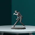 thumbnail image 2 of TISHITA Sculpture de Bureau Chanteur en Plomb, 2 of 8