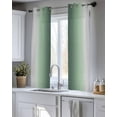 thumbnail image 5 of Green Grey Ombre Sheer Curtains 54 Inch Length 2 Panels Set for Living Room/Bedroom, Farmhouse Gradient Minimalist Kitchen Curtains Grommet Semi-Sheer Curtains Drapes Window Treatments 42"x54"x2, 5 of 7