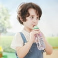 thumbnail image 3 of Sunjoy Tech Dinosaur Straw Anti Choking Baby Kids Universal Bottle Cap Straw with Conversion Head BPA-Free Silicone Dinosaur Shape Mineral Water Bottle Lid Straw Accessory, 3 of 8