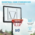 thumbnail image 2 of Support de Basketball, Panier de Basketball Extérieur Réglable de 5,2 à 7 Pi pour Enfants et Ados, avec Roues, Panneau Arrière Incassable de 33 Po et Base à Haute Intensité, pour Cour/entrée/intérieur, 2 of 8