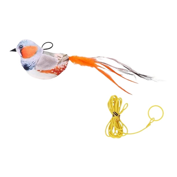 Methold Juguete interactivo para gatos con sonido de pájaro simulado, cuerdas de tela duraderas para provocar juguetes interactivos para gatos Juguetes para gatos Tipo 3