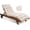 Beige, variant on Outdoor Chaise Lounge Chair Cushion Waterproof 74.4 x 22 x 4.7 Inches Memory Foam Lounge Chair Cushions for Outdoor Furniture with Ties, Thickened Pool Lounge Chair Cushion, Stripe Red&White