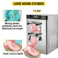 thumbnail image 2 of Ice Cream Machine, 1400W 20/5.3 Gph Hard Serve Ice Cream Maker with LED Display Screen Auto Shut-Off Timer One Flavors, 2 of 9