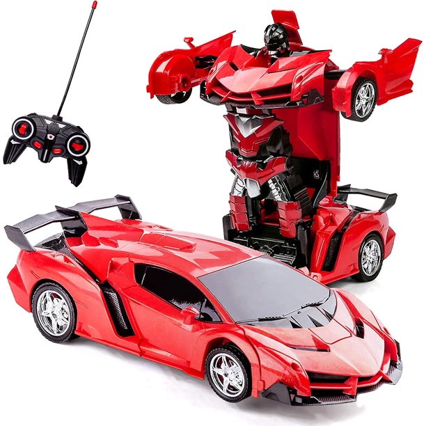 Coches RC para niños de 4 a 7 años, coche de transformación con control remoto, robot de juguete para niños, coche de deformación eléctrico, vehículo de juguete para niños de 8 a 15 años.