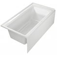 thumbnail image 6 of Duravit 700354000000090 60 x 32 in. Architec Soaker Alcove Bathtub with Left Drain, White, 6 of 7