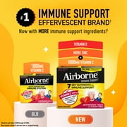 Airborne 1000mg Vitamin C Immune Support Multivitamin Effervescent Tablets, Very Berry Flavor, 30 ct