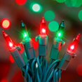 thumbnail image 1 of Luces navideñas HeyFuni, rojas y verdes, 50 unidades, 13 pies, interiores y exteriores, 1 of 6