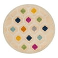 thumbnail image 3 of Unique Loom Aruba Outdoor Collection Area Rug - Noord (5' 3" Round Beige/Ivory), 3 of 7