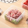 thumbnail image 4 of Food Storage Container BPA-Free Square Meal Prep Container with Timer Airtight Fresh-Keeping Box for Kitchen Refrigerator Microwave 3-Piece Set, 4 of 7