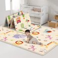 thumbnail image 3 of AMERTEER Children Creeping Mat with Double-sided Collapsible Crawl Pad for Children Indoor Waterproof and Non-Slip Crawl Pad for Babies, 3 of 11