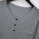 thumbnail image 4 of pstuiky hombres de manga larga, Camisa de capa base de ejercicio de manga larga para hombre, informal, con cuello redondo, bolsillos y botones, de colores sólidos camisetas de hombre xxl, 4 of 9
